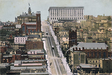 Cable Cars on California Street, Nob Hill, San Francisco