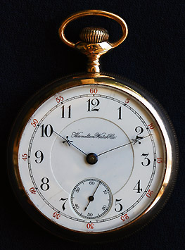 Hamilton 940 pocket online watch value